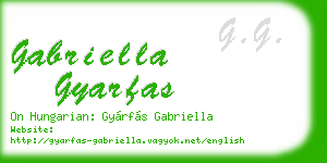 gabriella gyarfas business card
